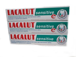 Beschrijving van de samenstelling en eigenschappen van tandpasta Lakalut Sensitive