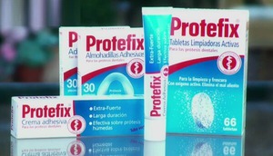 Protefix-crème kan de hele dag een prothese fixeren.